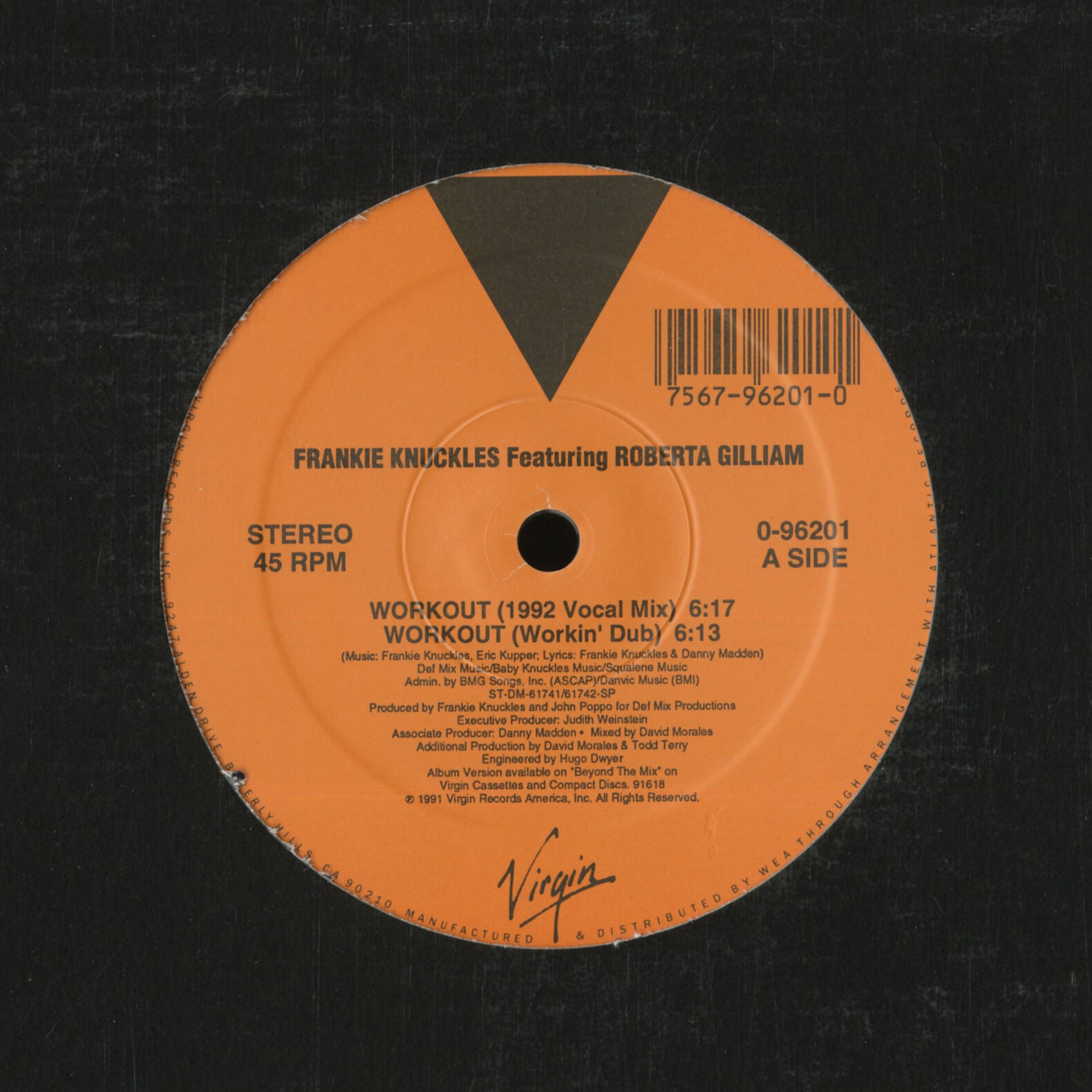 Frankie Knuckles Featuring Roberta Gilliam – Workout