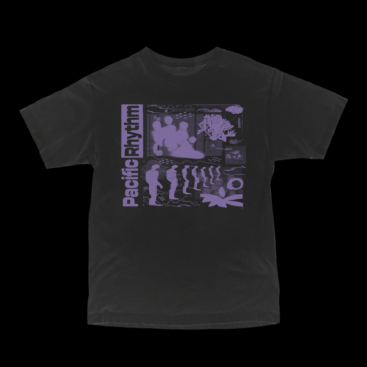 Pacific Rhythm – Outer Gardens T-Shirt (Black)