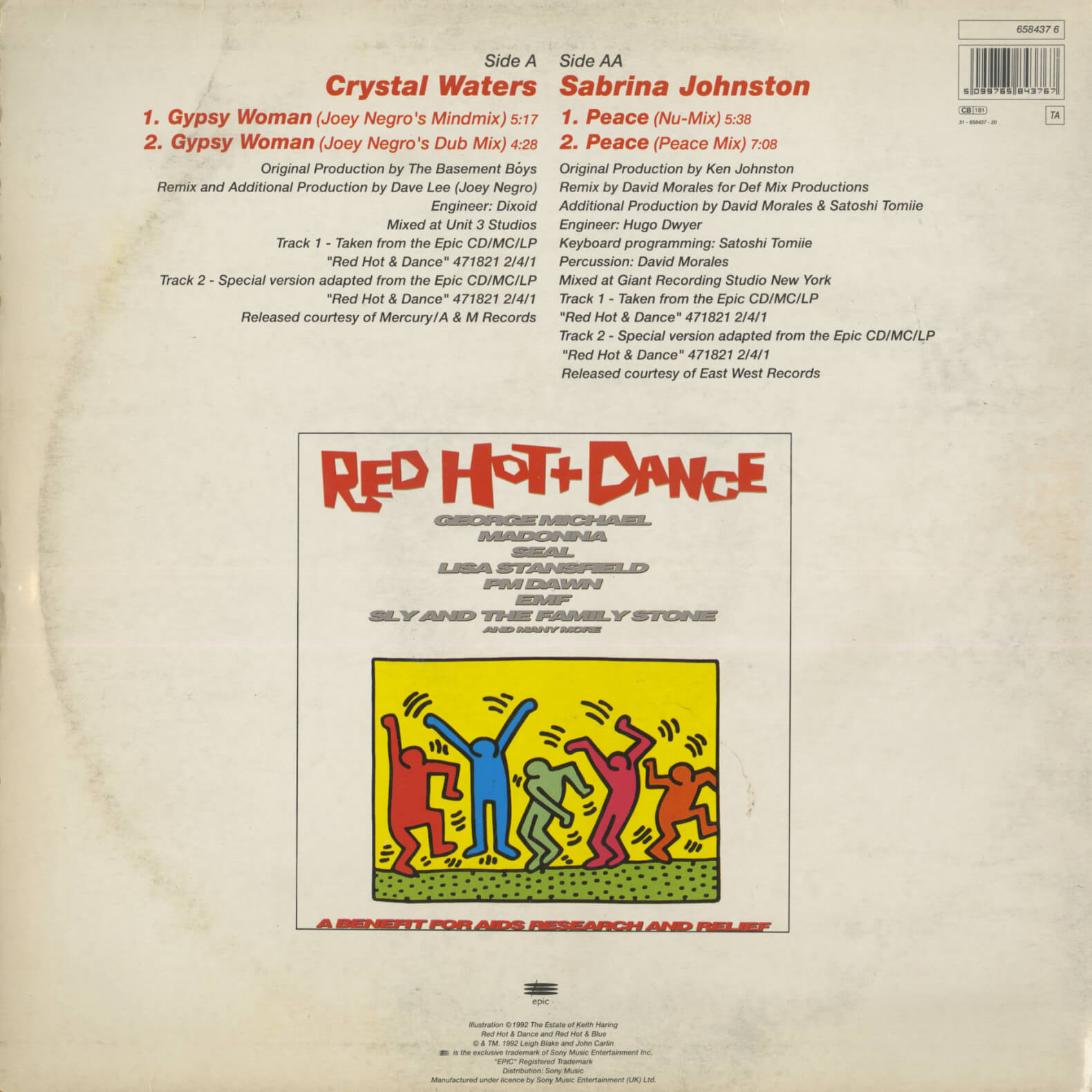 Crystal Waters / Sabrina Johnston – Gypsy Woman / Peace
