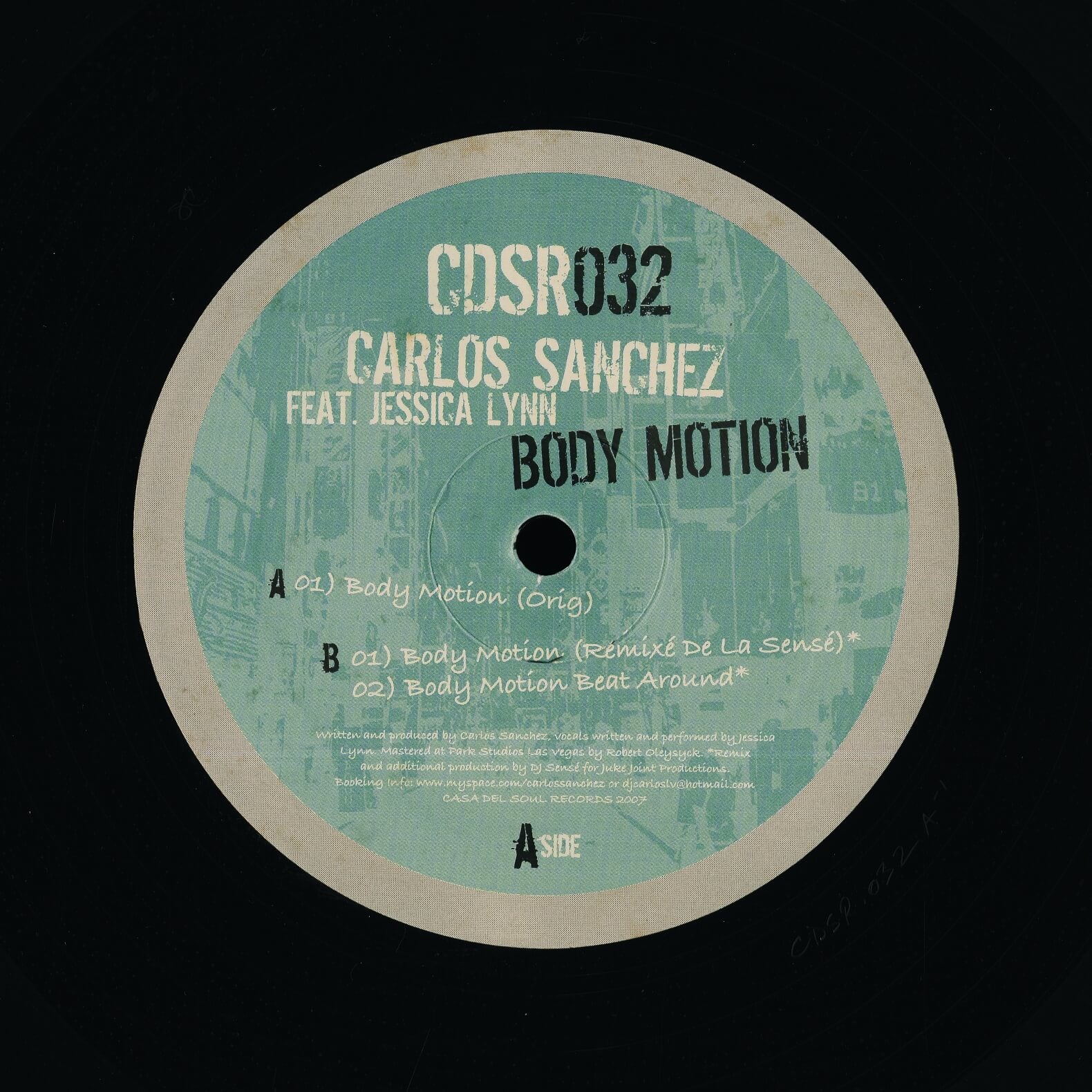 Carlos Sanchez Feat. Jessica Lynn – Body Motion