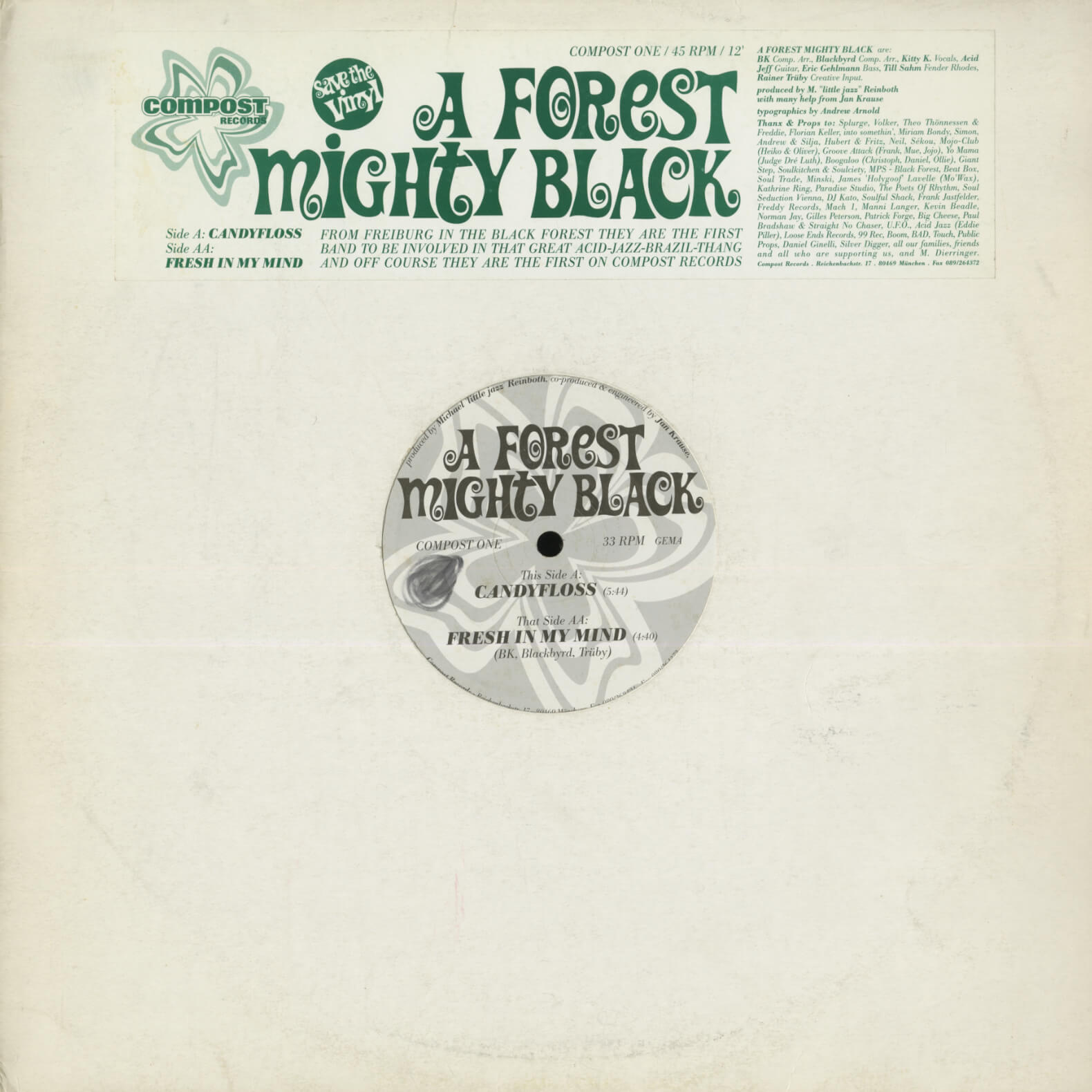 A Forest Mighty Black – Candyfloss / Fresh In My Mind