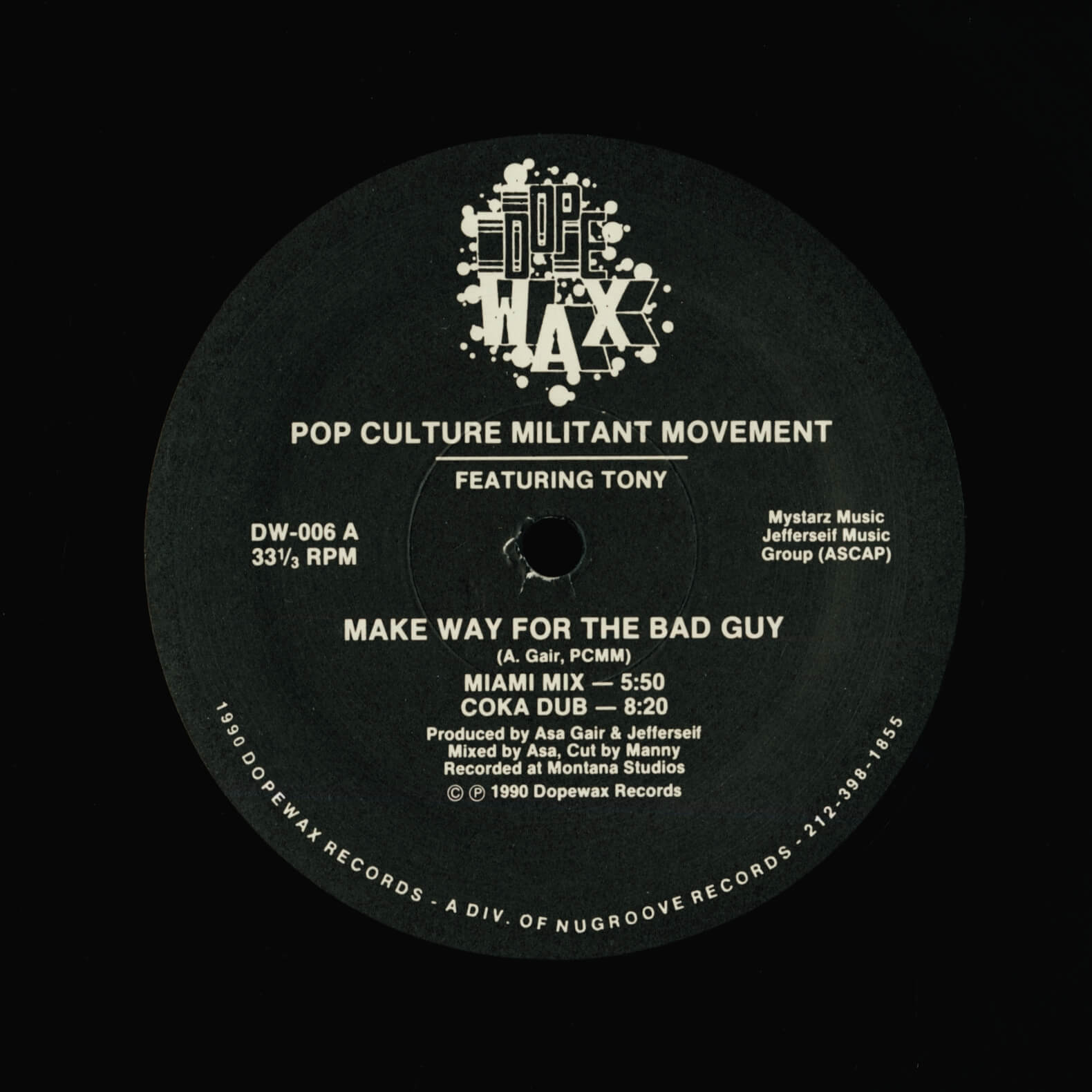 Pop Culture Militant Movement – Make Way For The Bad Guy