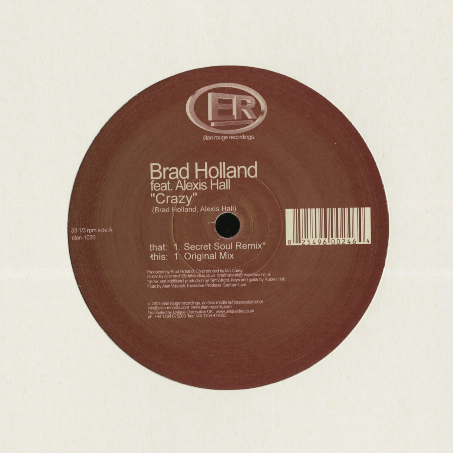 Brad Holland Feat. Alexis Hall – Crazy