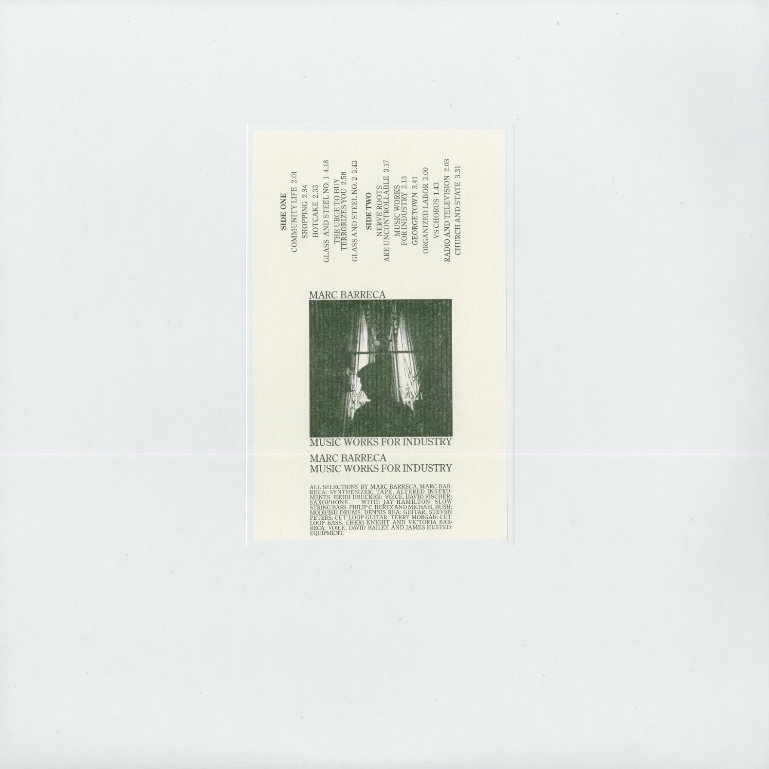 Marc Barreca – Music Works For Industry