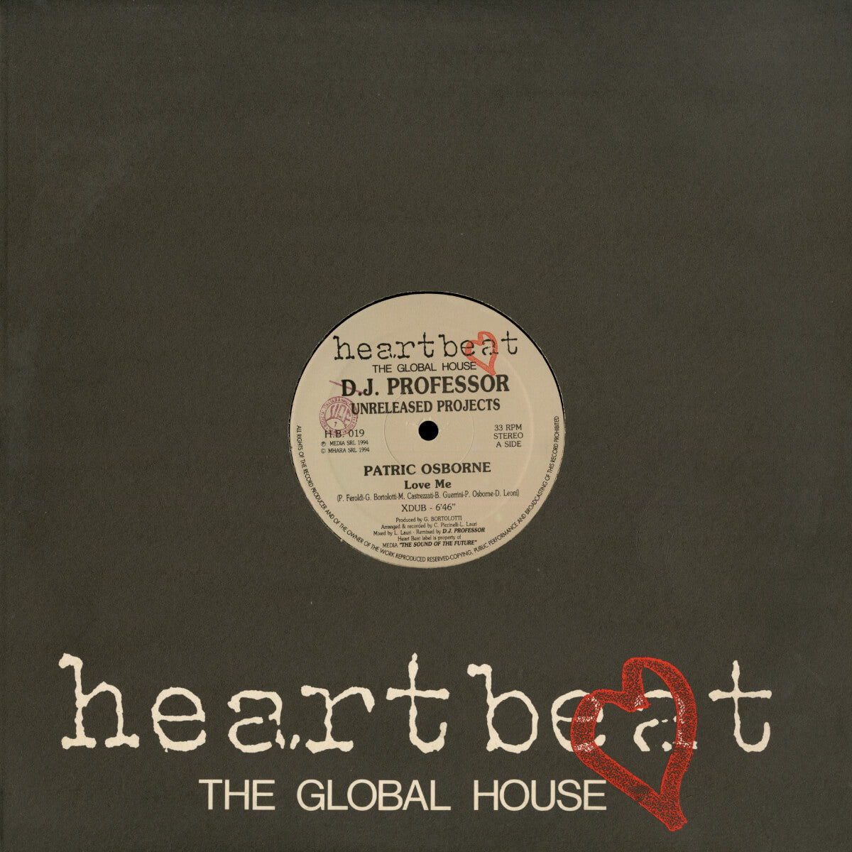 D.J. Professor Presents Patric Osborne / Anticappella – Ureleased Projects