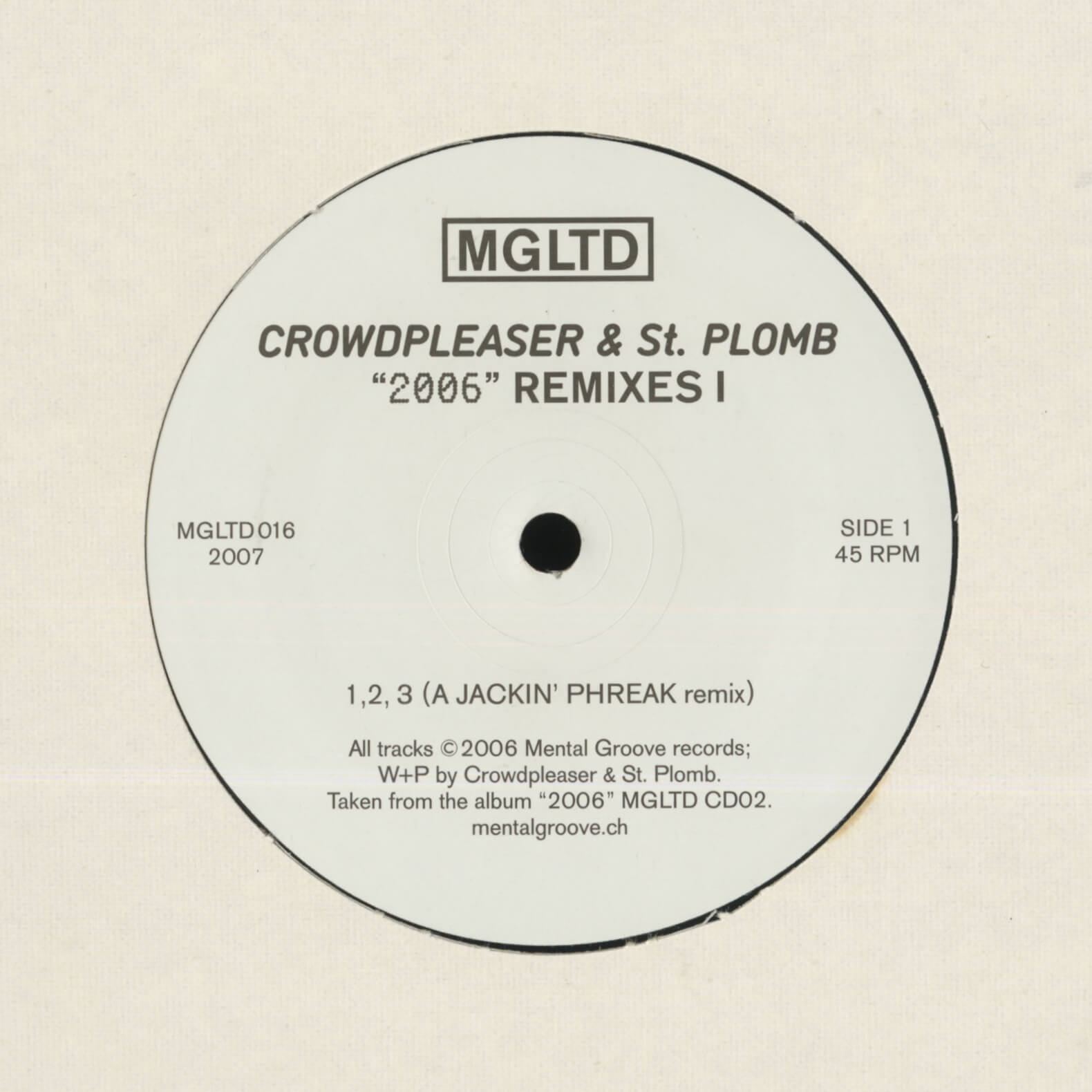 Crowdpleaser & St. Plomb – "2006" Remixes I