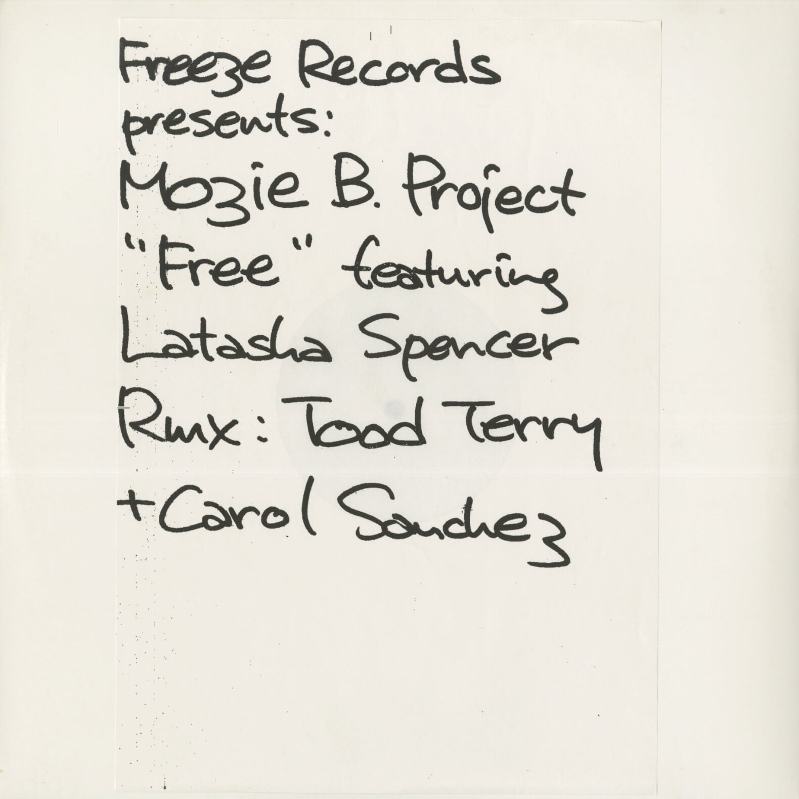 Mozie B Project Featuring LaTasha Spencer – Free