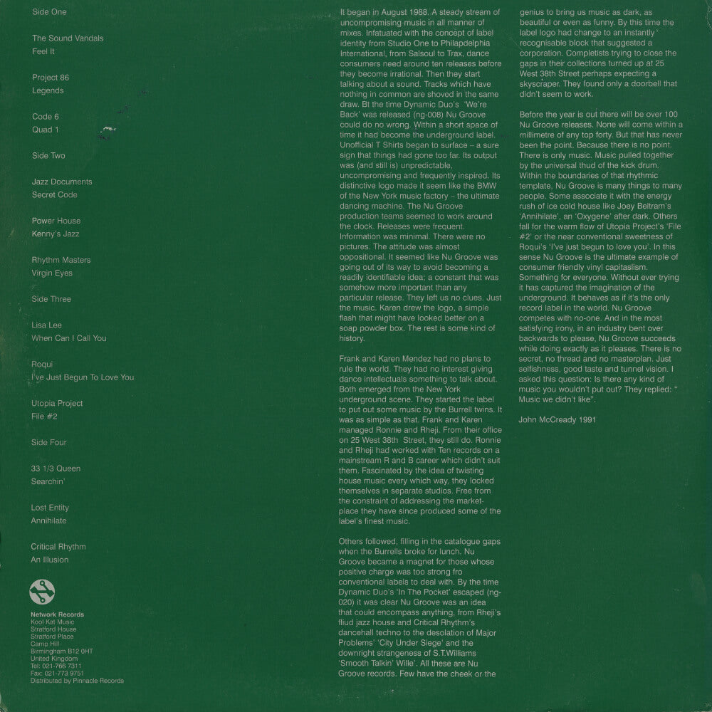 Various – Nu Groove - 25 West 38th - A Compilation (2008 Reissue)