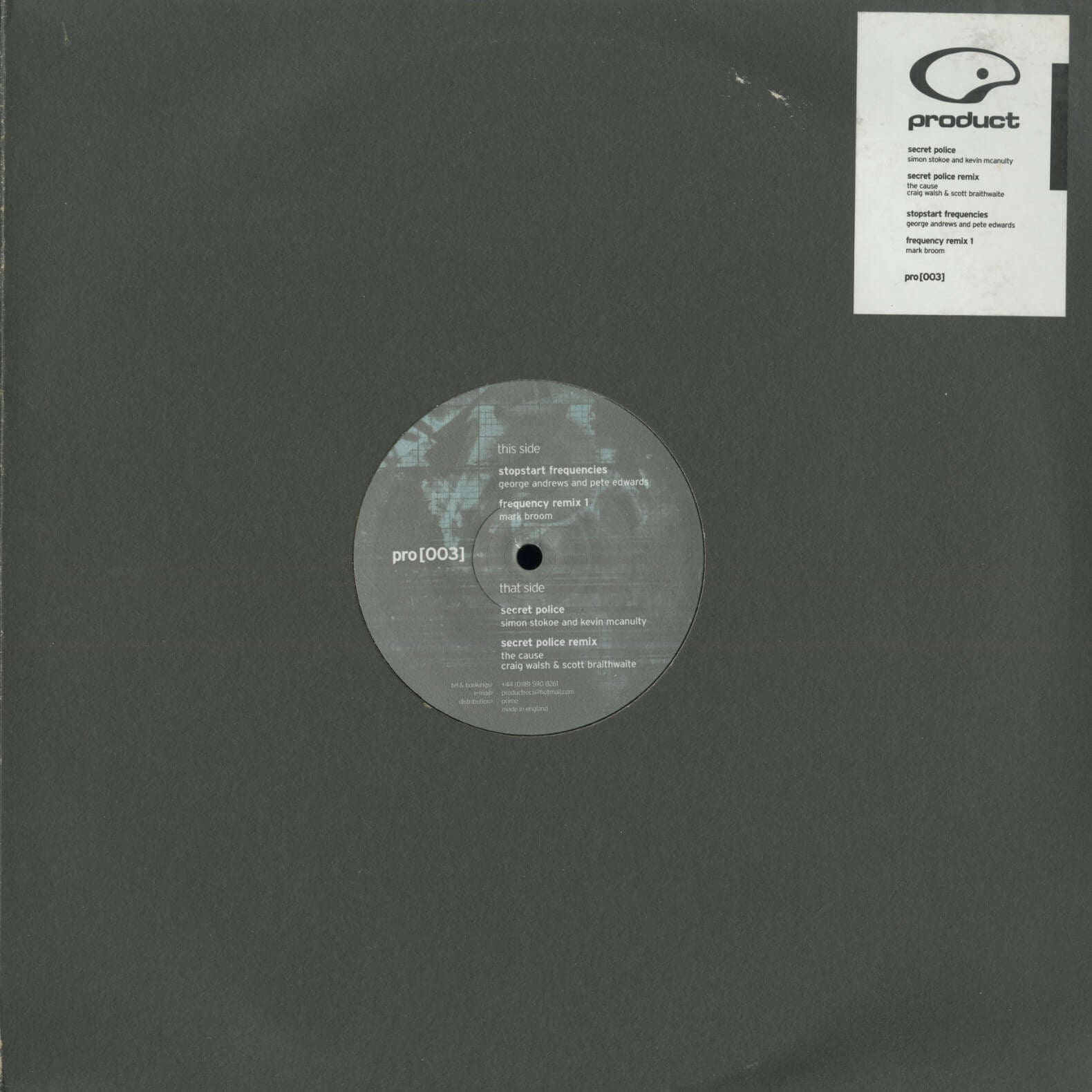 Various – Secret Police EP