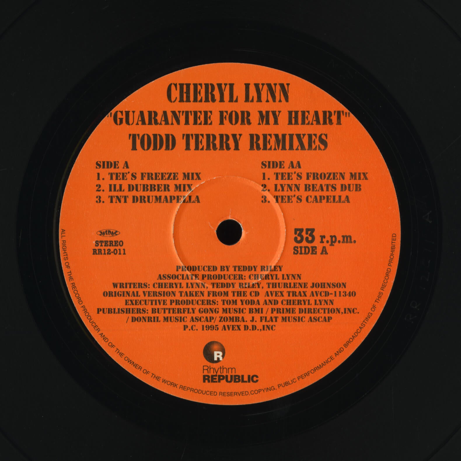 Cheryl Lynn – Guarantee For My Heart (Todd Terry Remixes)