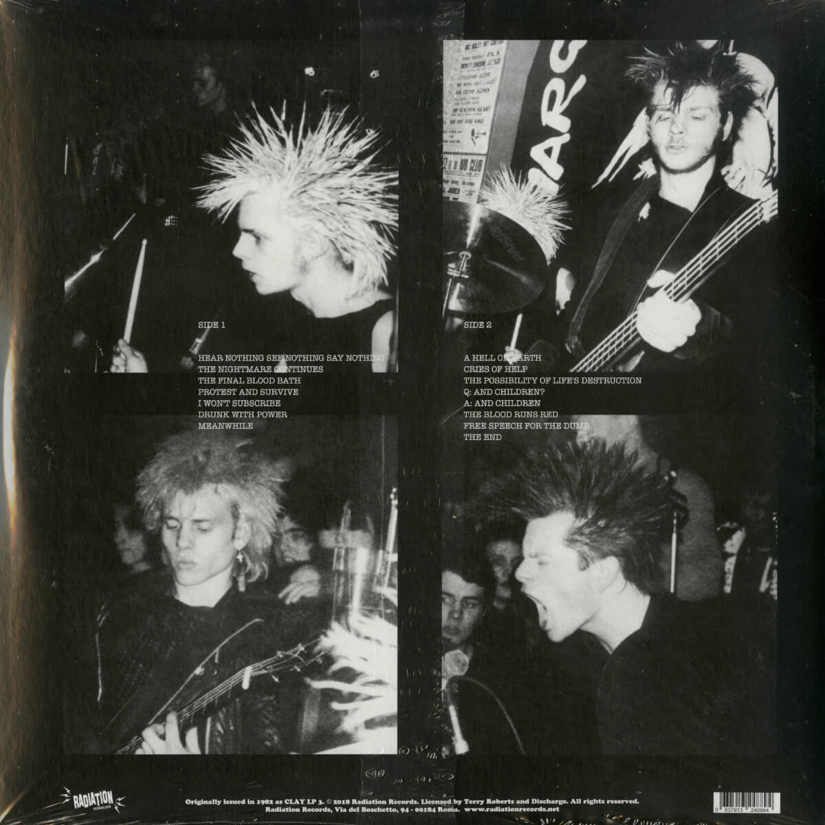 Discharge – Hear Nothing See Nothing Say Nothing (2018 Reissue)