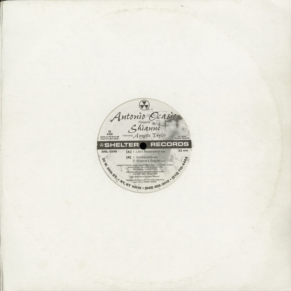 Antonio Ocasio Featuring Annette Taylor – Shianne