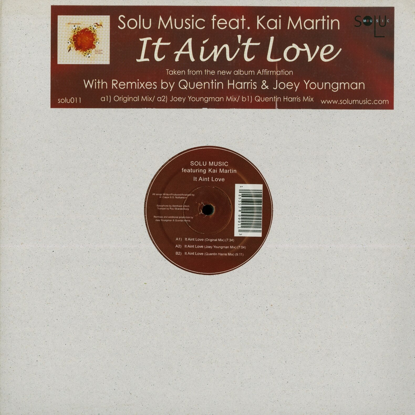 Solu Music Featuring Kai Martin – It Ain't Love