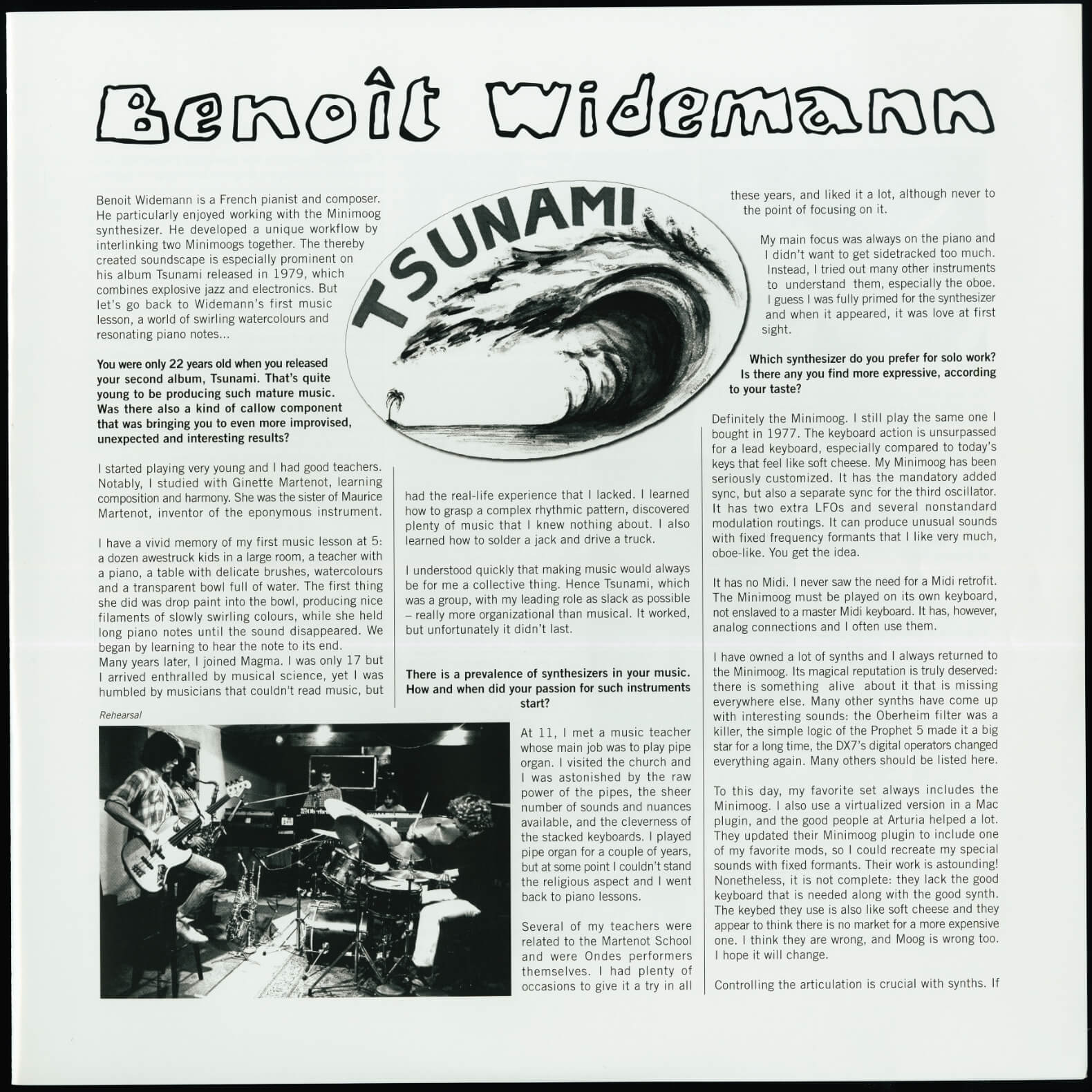 Benoît Widemann – Tsunami (2018 Reissue)