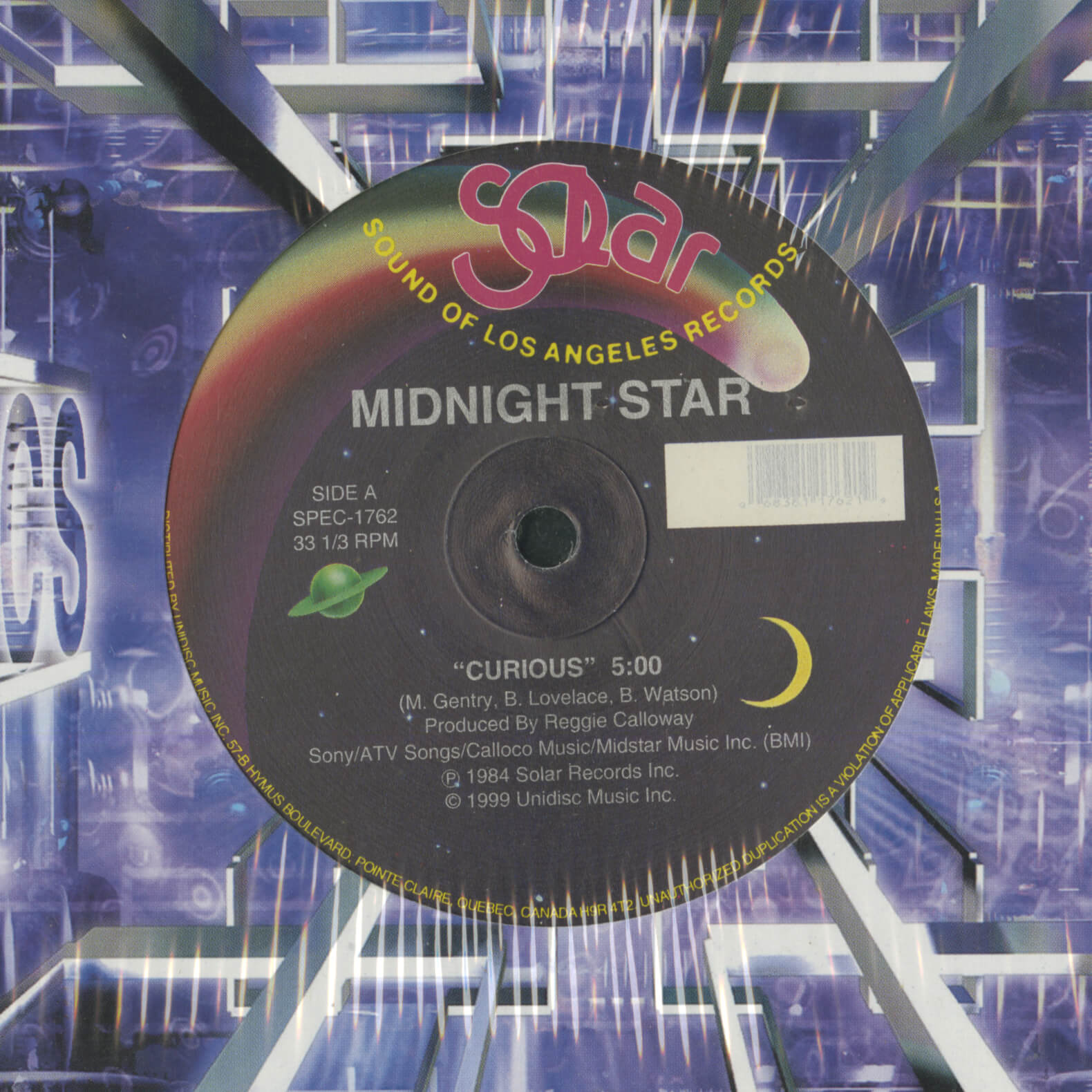 Midnight Star – Curious / Slow Jam / No Parking (On The Dance Floor)