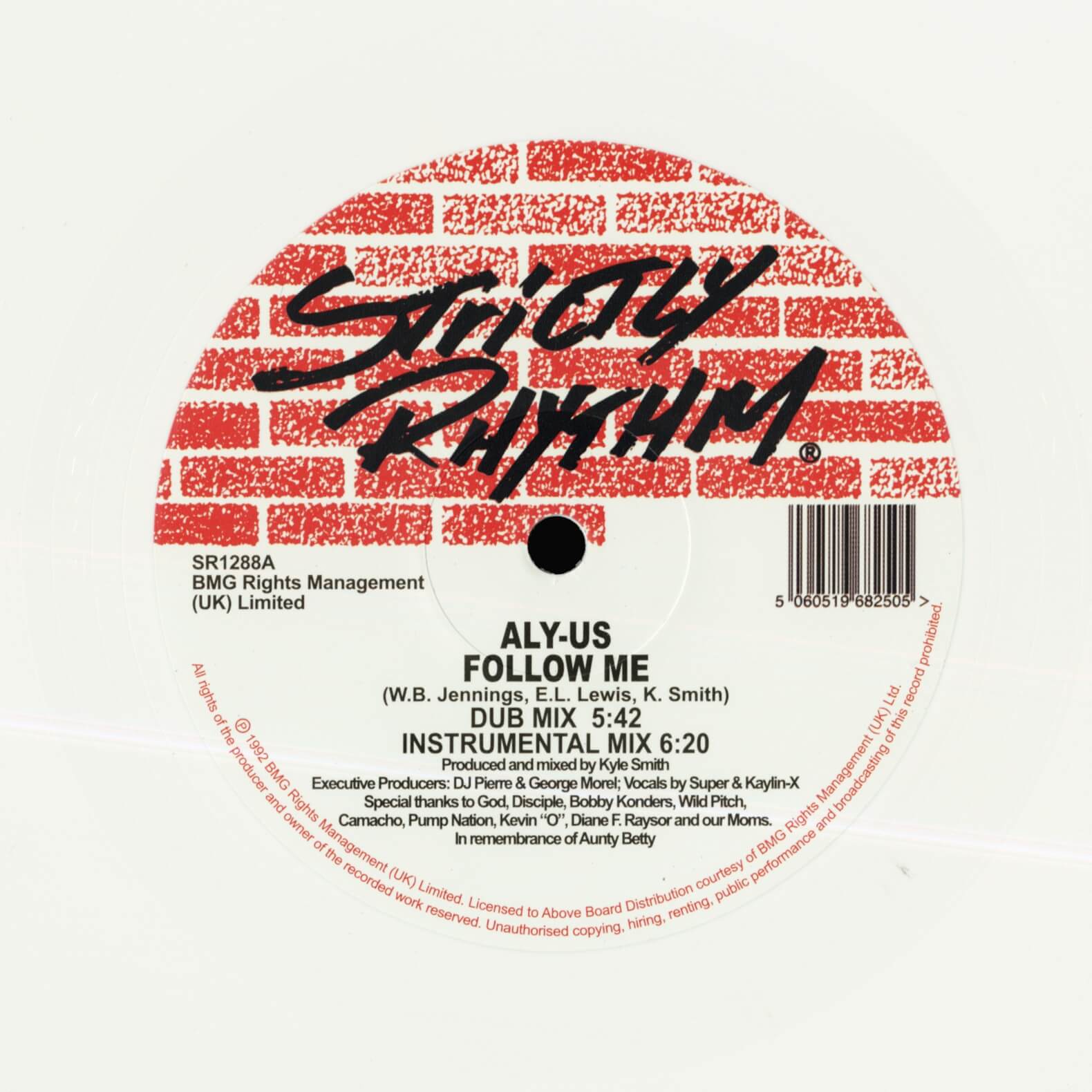 Aly-Us – Follow Me (2020 White Vinyl Reissue)