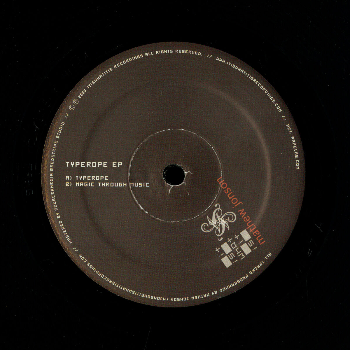 Mathew Jonson – Typerope EP