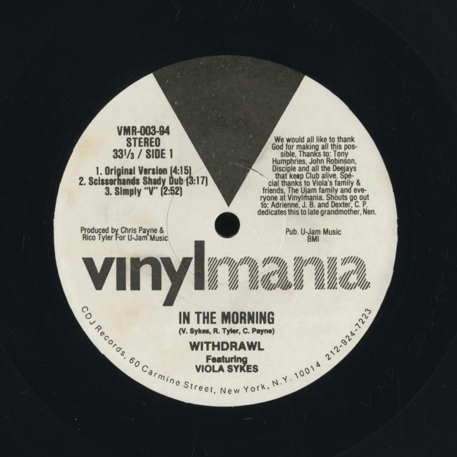 Withdrawl Featuring Viola Sykes – In The Morning