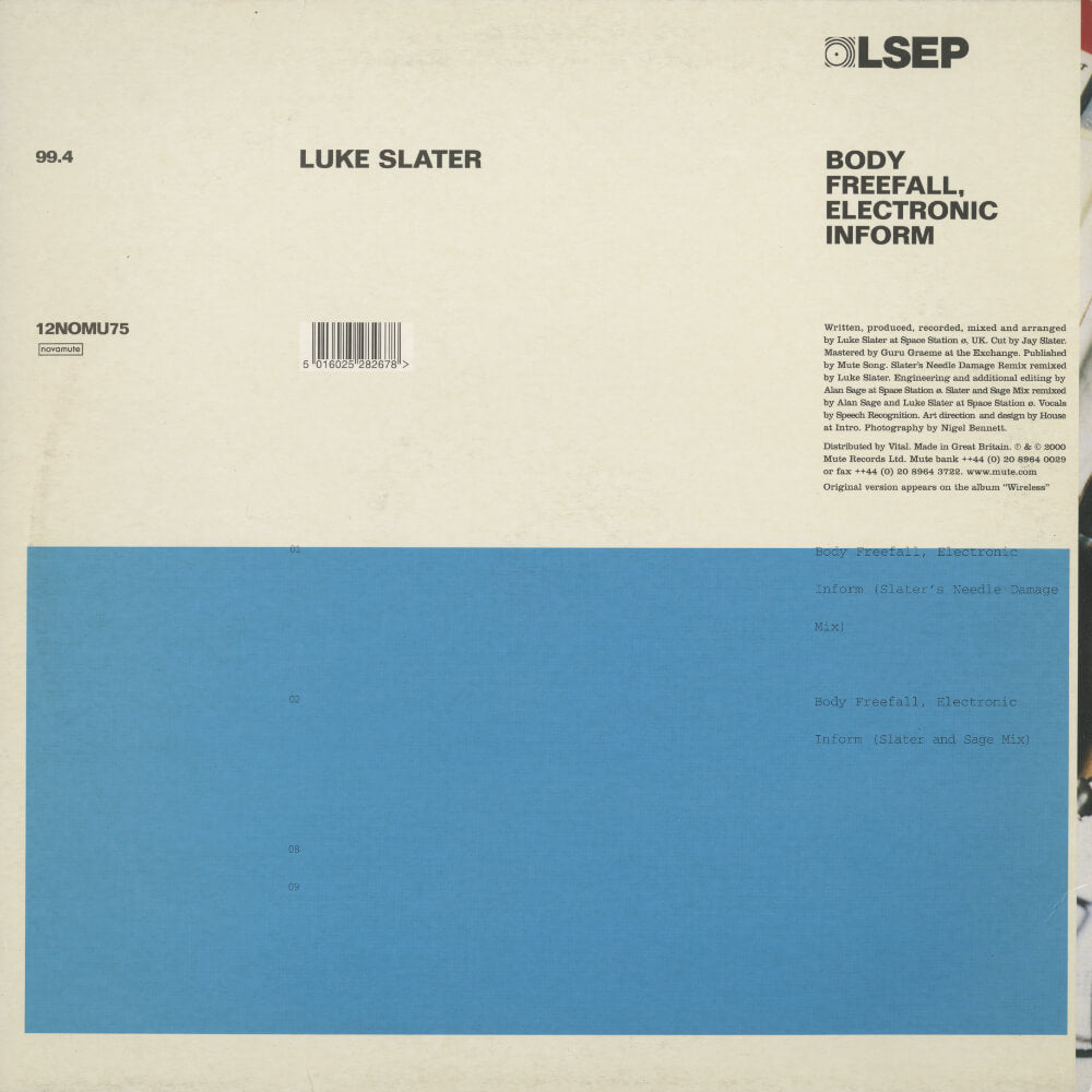 Luke Slater – Body Freefall, Electronic Inform #1