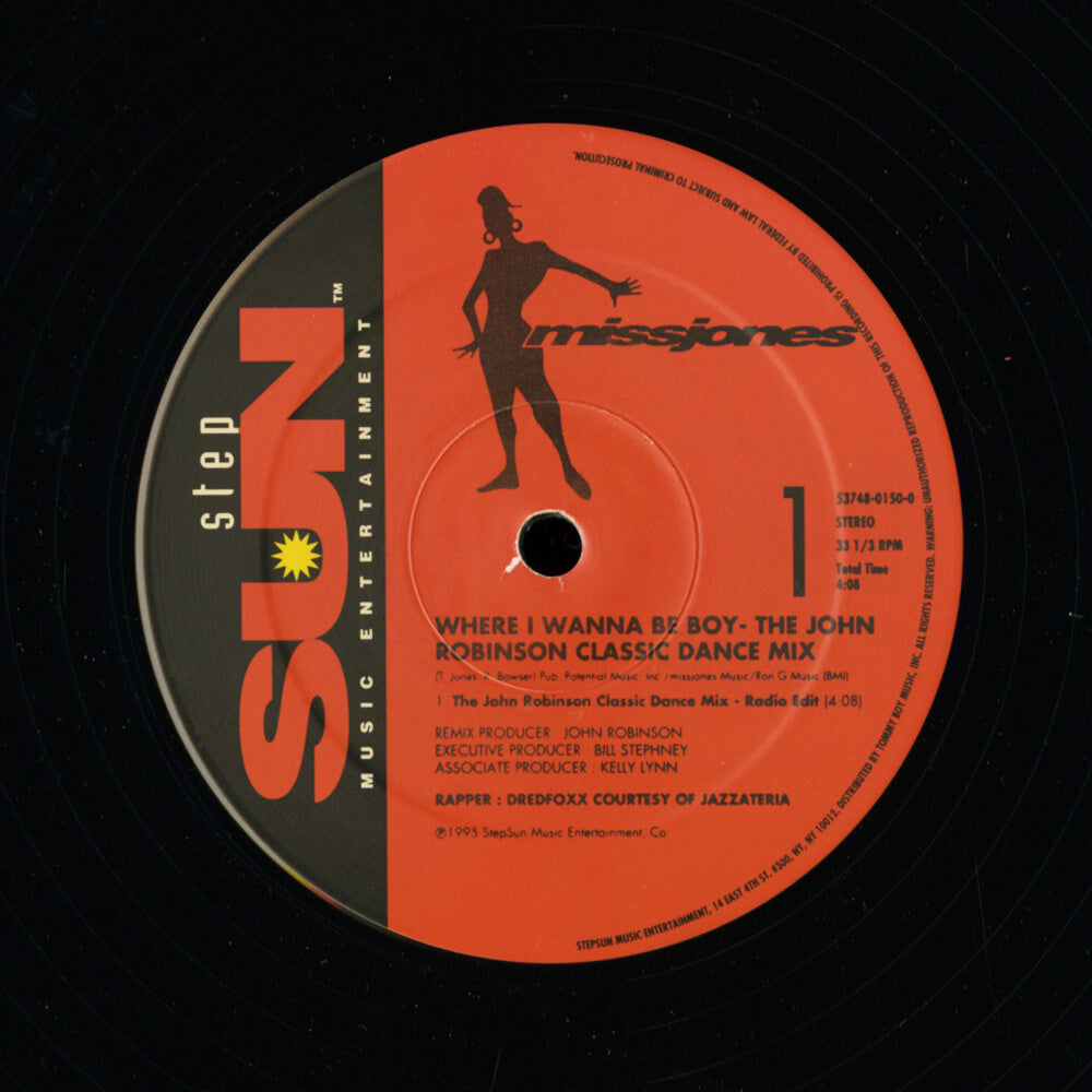 Miss Jones – Where I Wanna Be Boy (The John Robinson Classic Dance Mix)