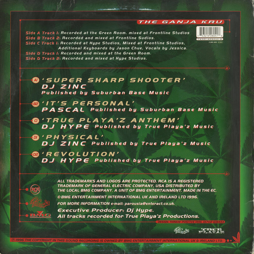 DJ Hype Presents The Ganja Kru – Super Sharp Shooter E.P.