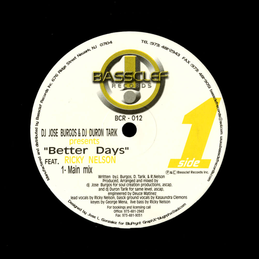 DJ Jose Burgos & DJ Duron Tarik – Better Days