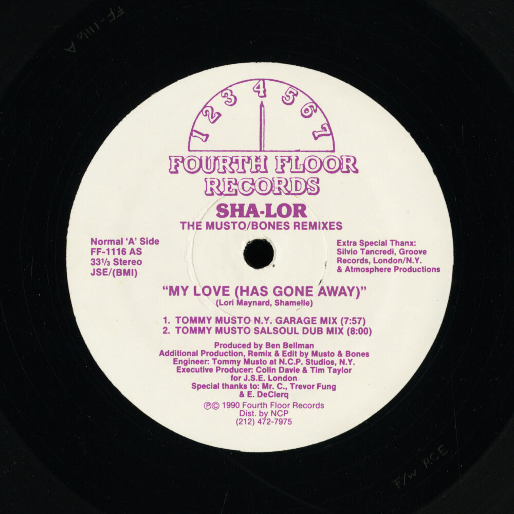 Sha-Lor – My Love (Has Gone Away) (The Musto / Bones Remixes)