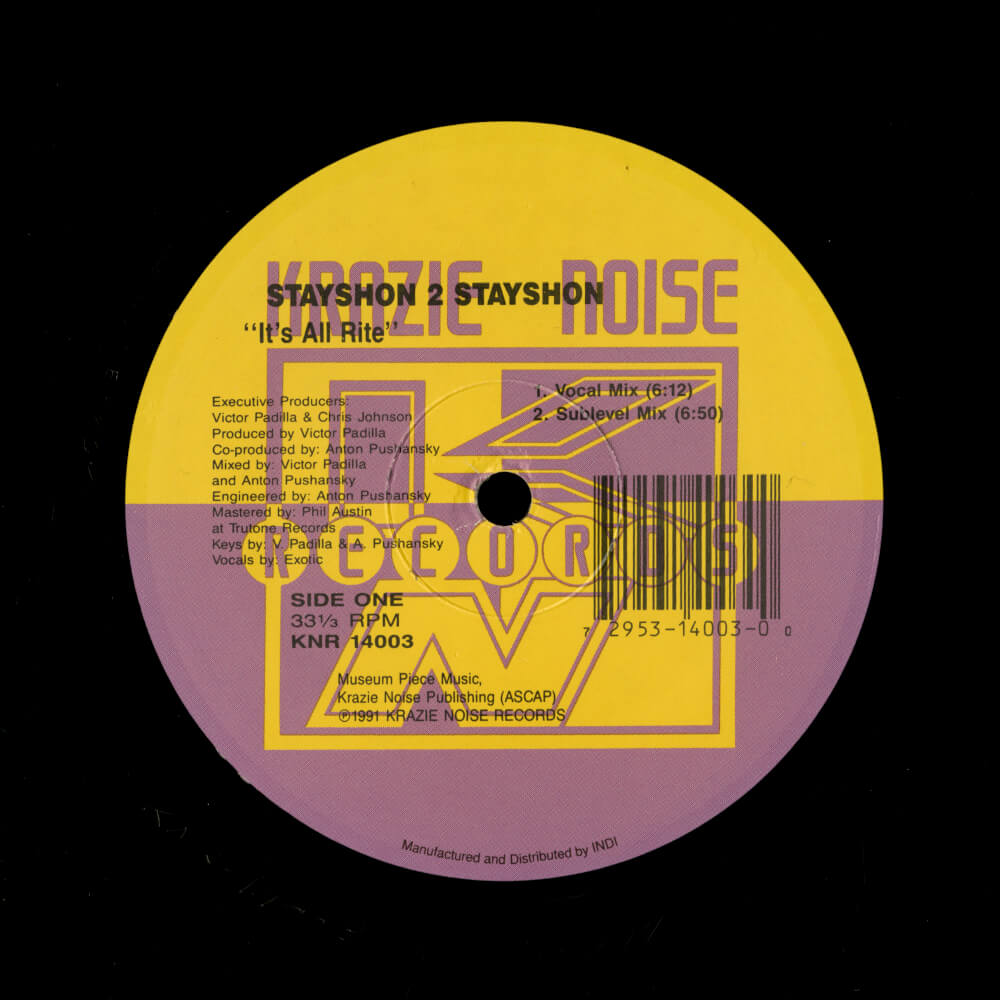 Stayshon 2 Stayshon – It's All Rite / Will U Luv Me