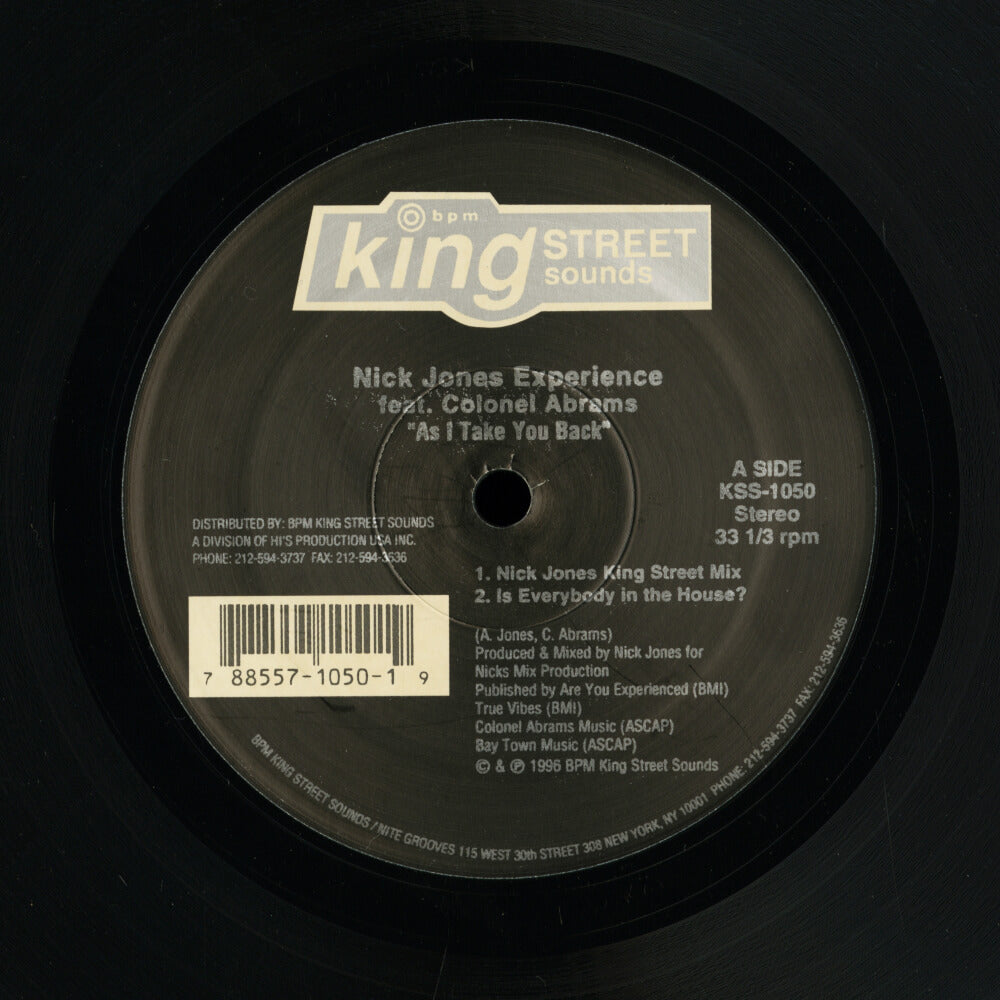 Nick Jones Experience Feat. Colonel Abrams – As I Take You Back