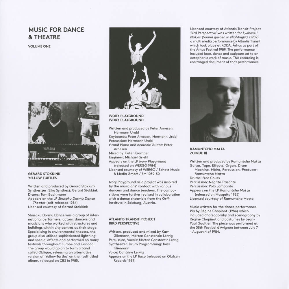 Various – Music For Dance & Theatre Volume One