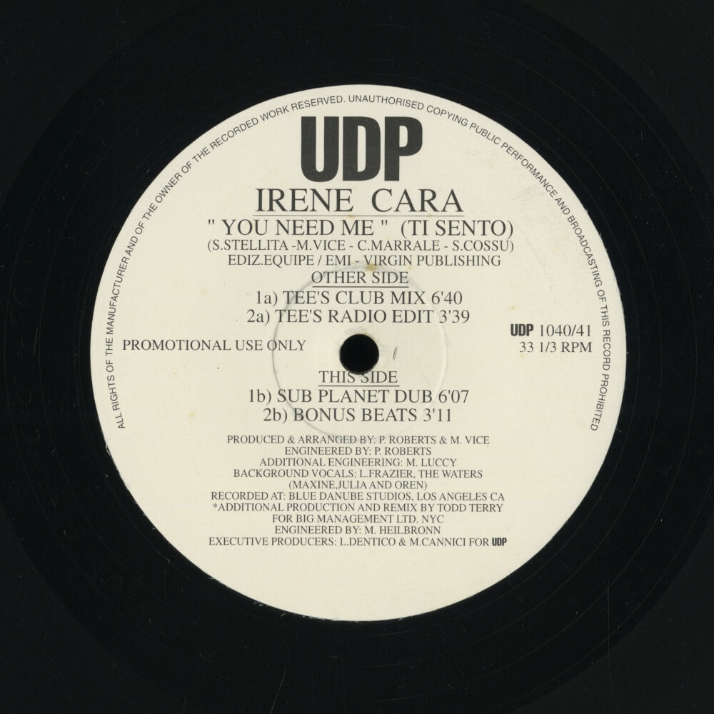 Irene Cara – You Need Me (Ti Sento)