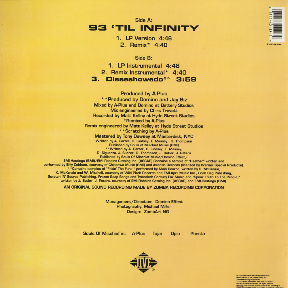 Souls Of Mischief – 93 'Til Infinity (Reissue)