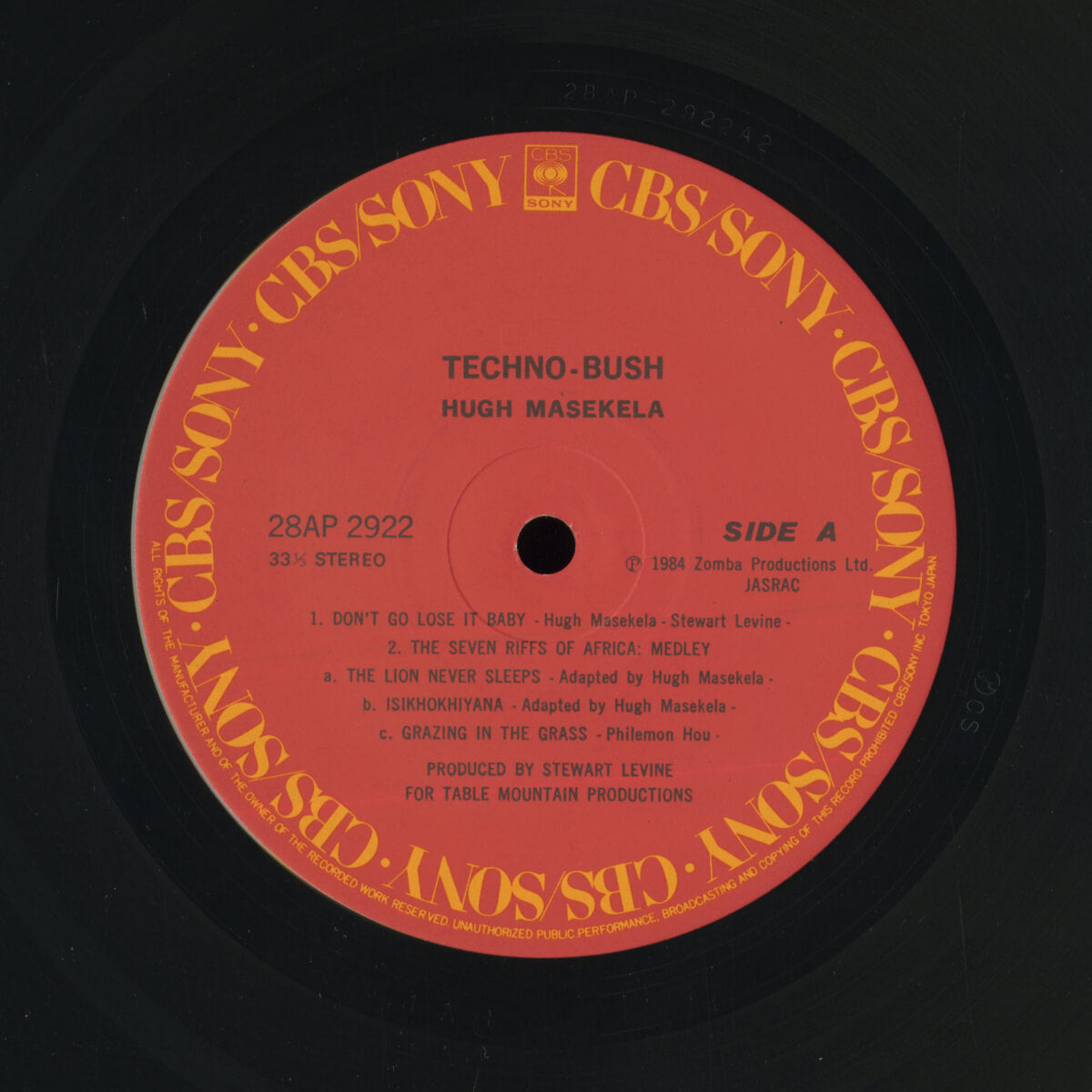 Hugh Masekela – Techno-Bush