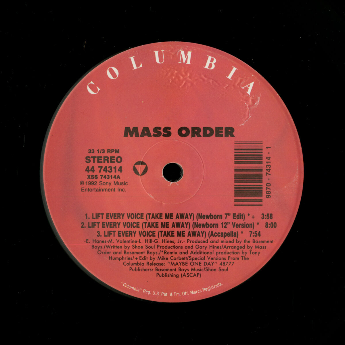 Mass Order – Lift Every Voice (Take Me Away)