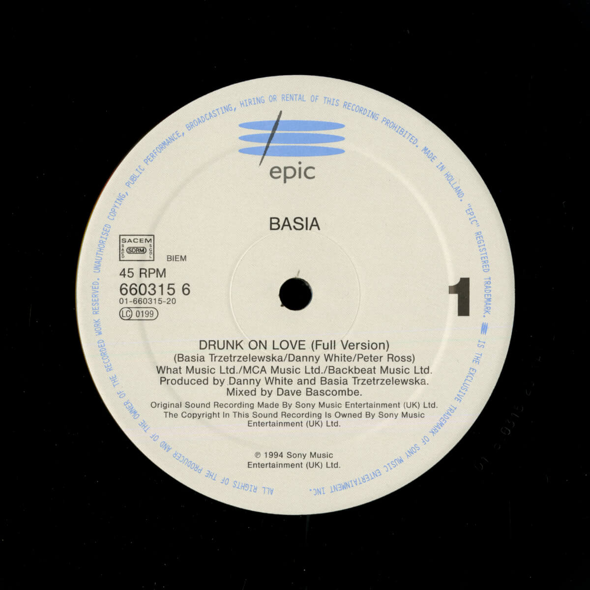 Basia – Drunk On Love
