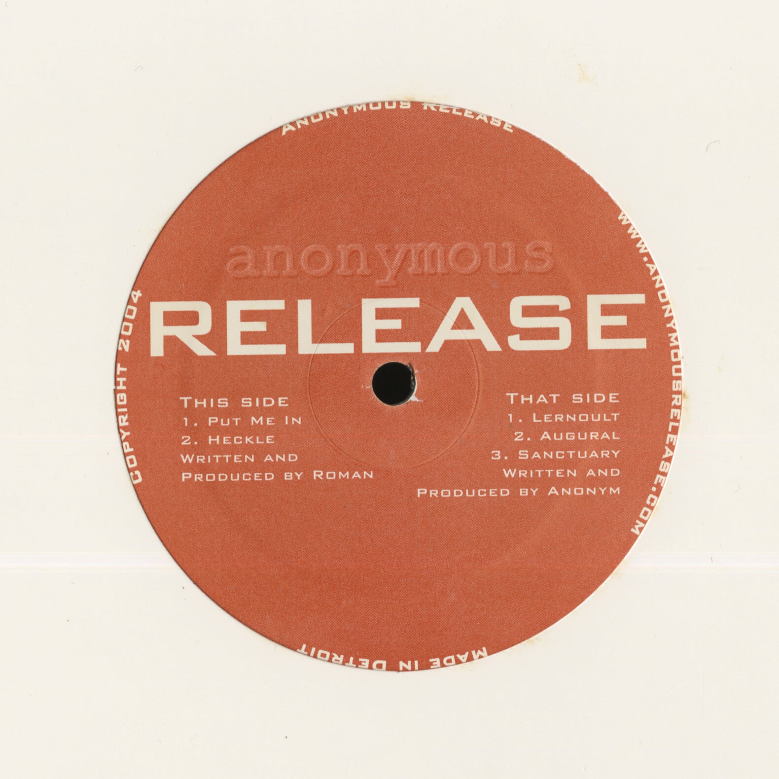 Roman Debnar / Anonym – Anonymous Release 2