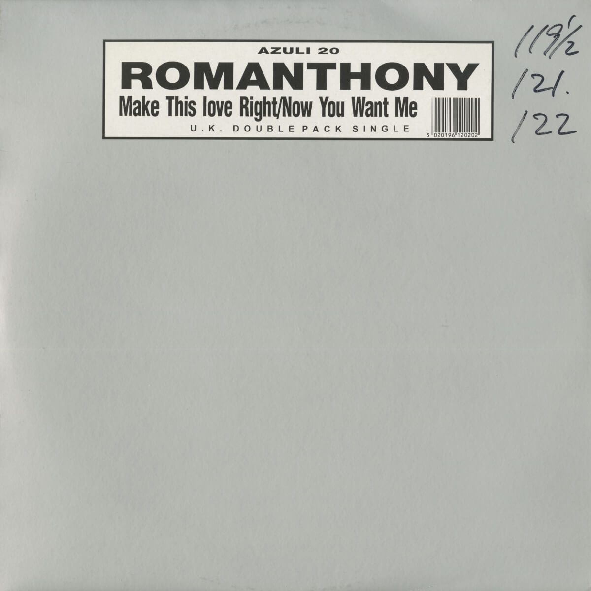 Romanthony – Make This Love Right / Now You Want Me