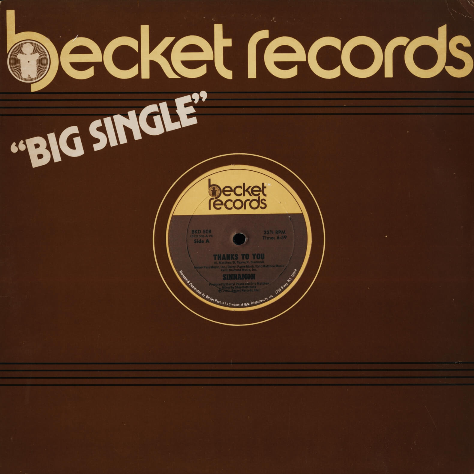 Sinnamon – Thanks To You