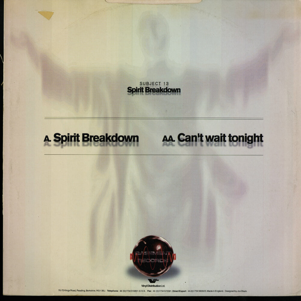 Subject 13 – Spirit Breakdown / Can't Wait Tonight