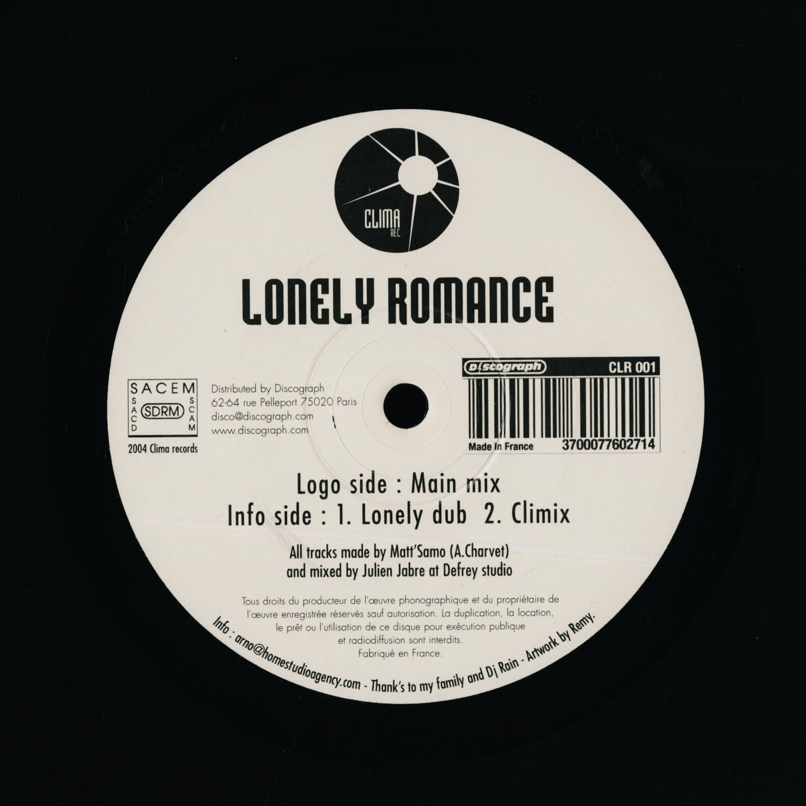 Matt'Samo – Lonely Romance