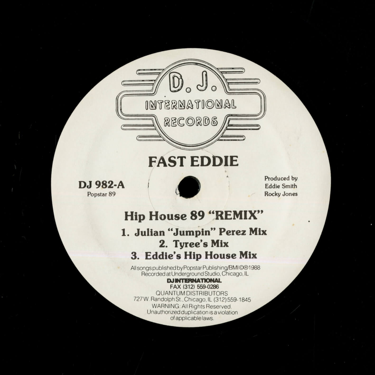 Fast Eddie – Hip House (89 "Remix")