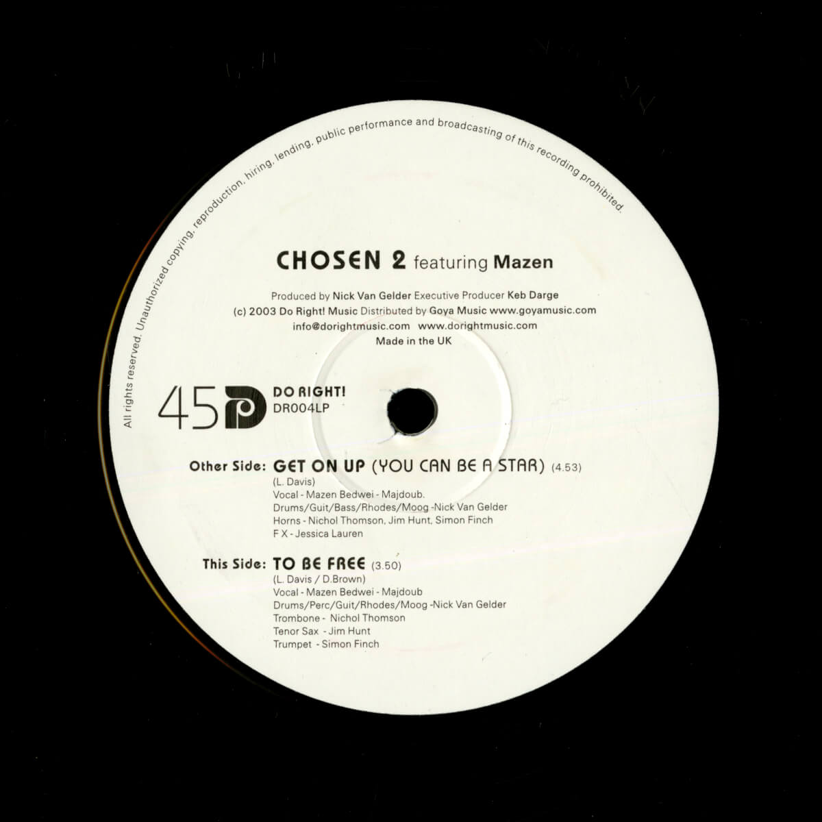 Chosen 2 – Get On Up / To Be Free