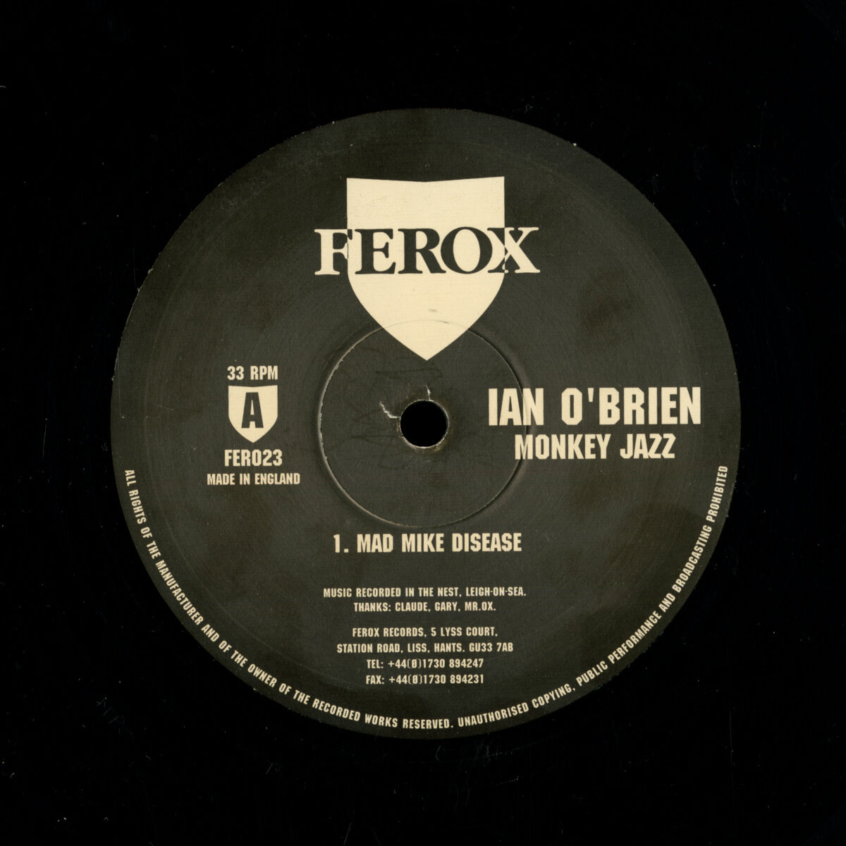 Ian O'Brien – Monkey Jazz