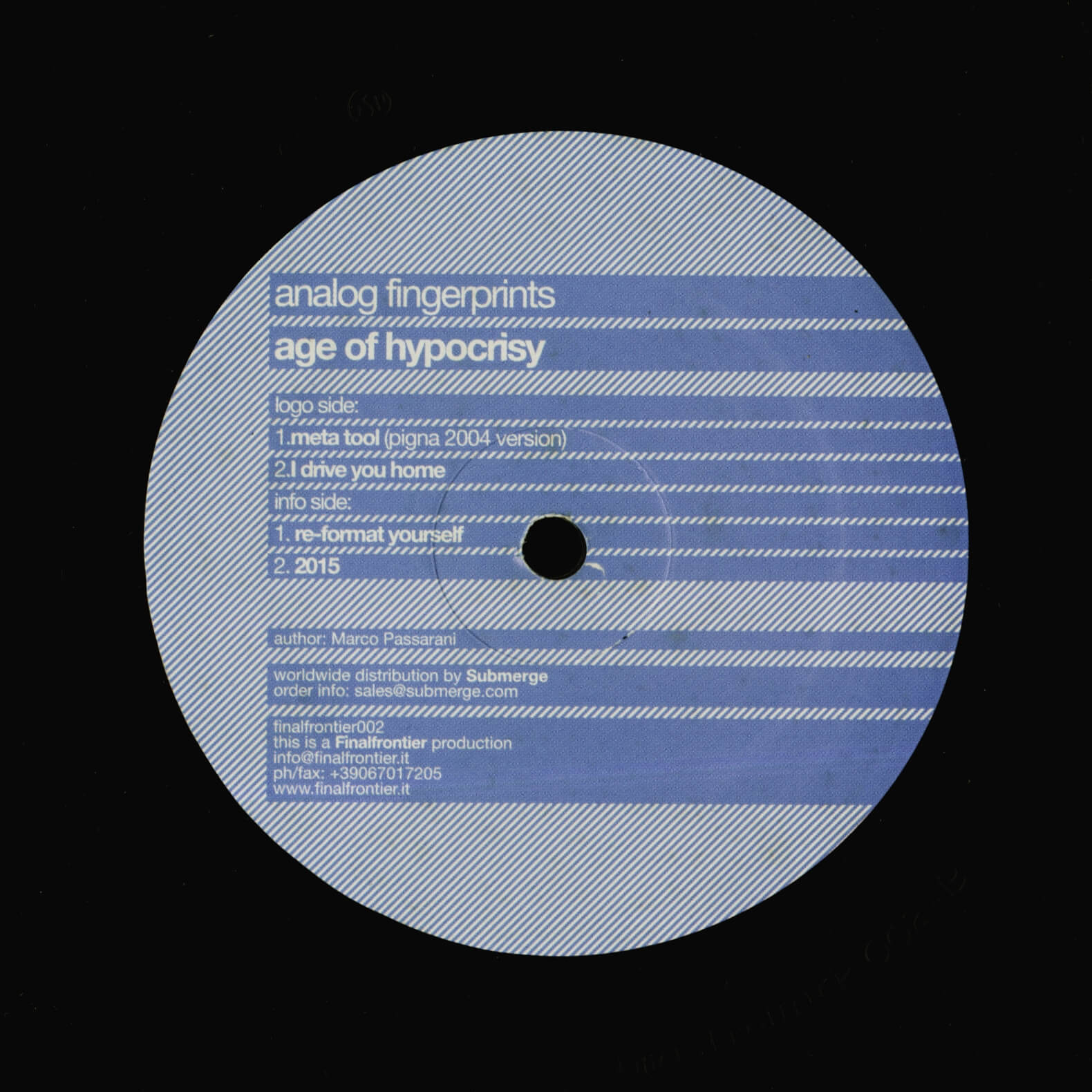 Analog Fingerprints – Age Of Hypocrisy