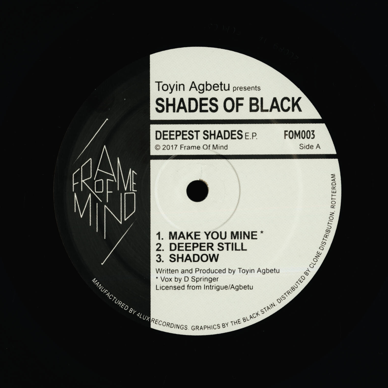 Toyin Agbetu Presents Shades Of Black – Deepest Shades E.P.