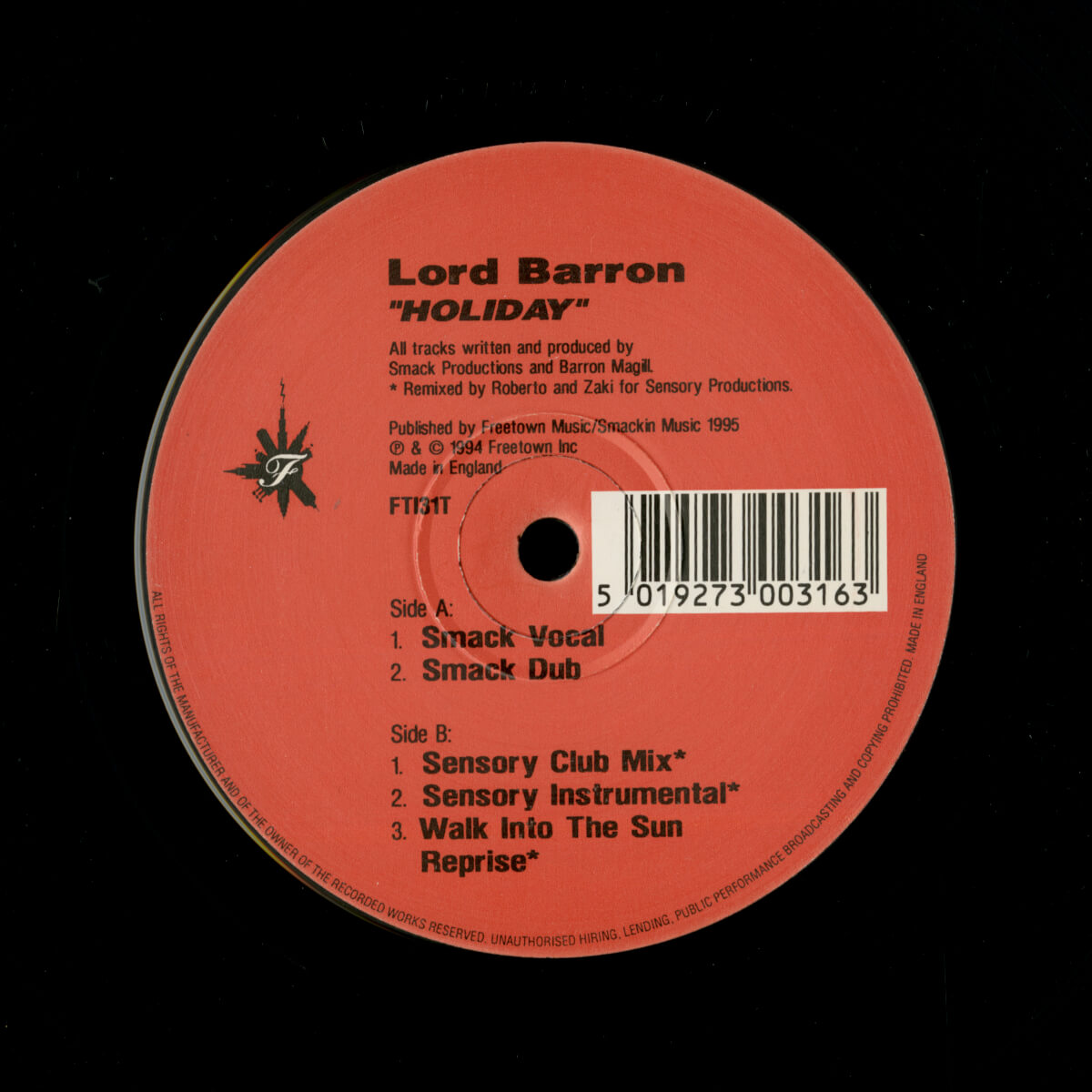 Lord Barron – Holiday