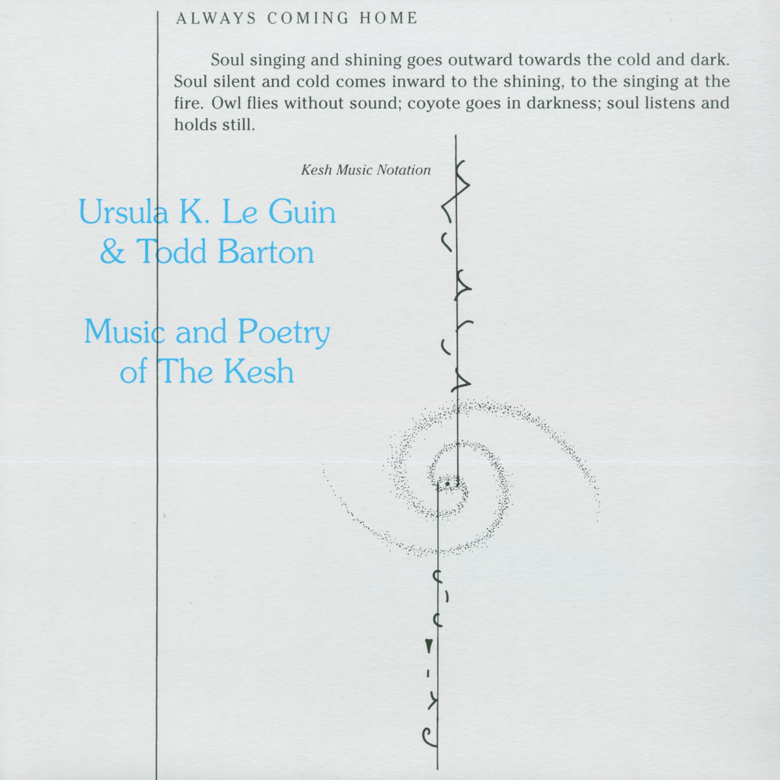 Ursula K. Le Guin & Todd Barton – Music And Poetry Of The Kesh