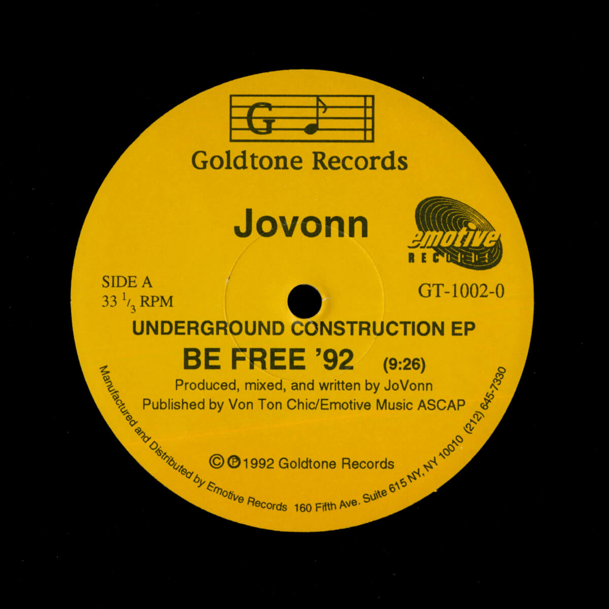 Jovonn – Underground Construction EP