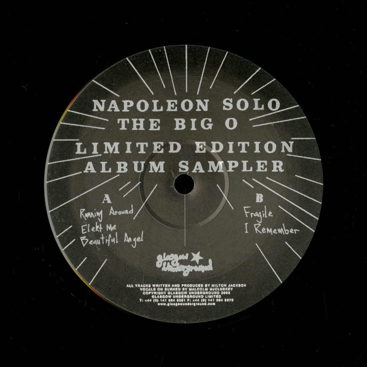 Napoleon Solo – The Big O (Limited Edition Album Sampler)