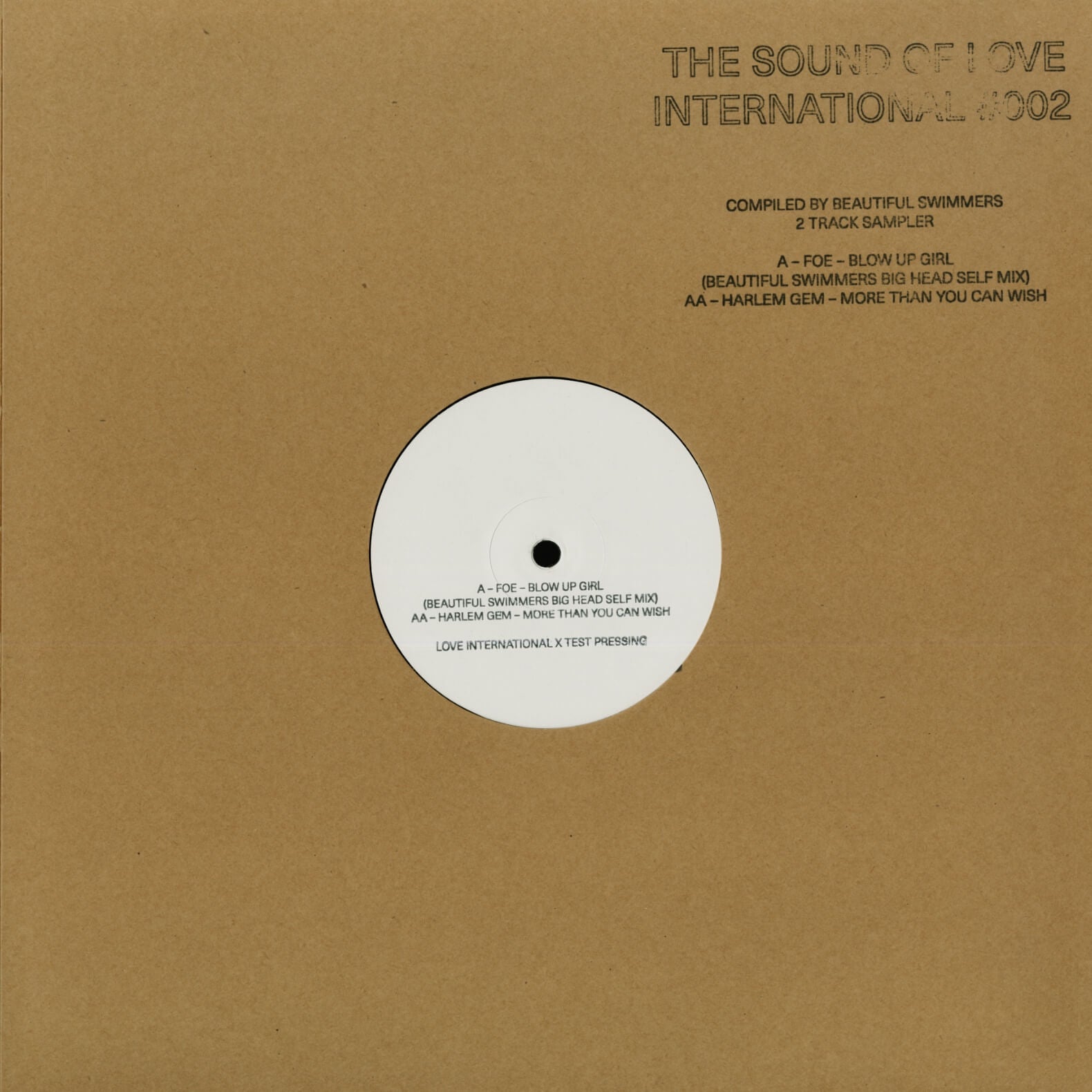 Foe, Harlem Gem – The Sound Of Love International #002 (2 Track Sampler)